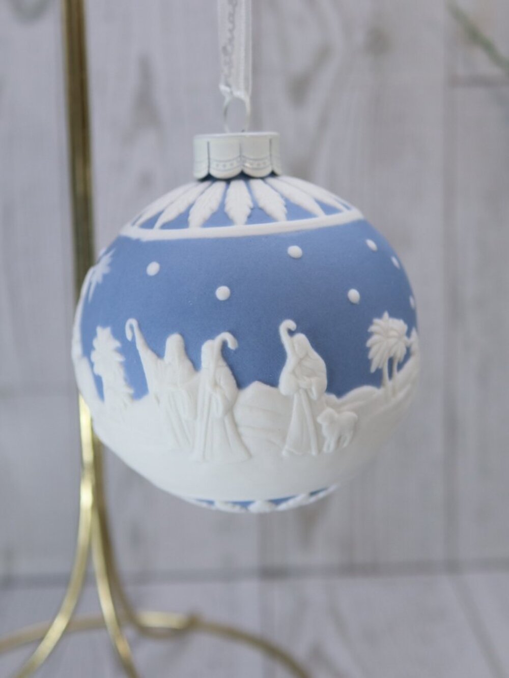 Wedgwood Nativity Bauble Ornament